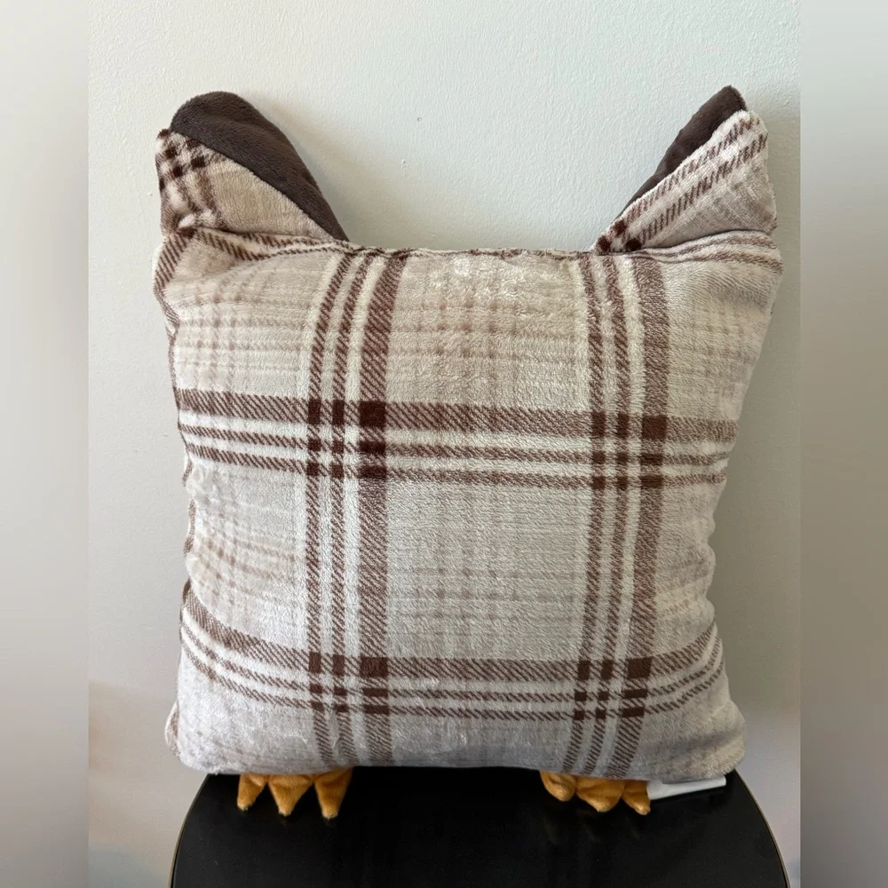 New Kohls Owl Decorative Square Throw Pillow 18x18” RN 73277